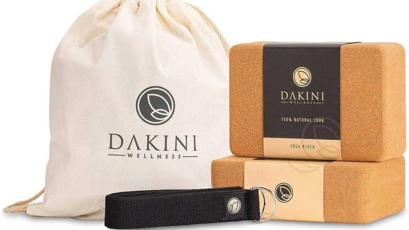Dakini Wellness Cork Yoga Blocks 2 Pack: The Perfect Yoga Companion for Enhanced Balance and Flexibility
