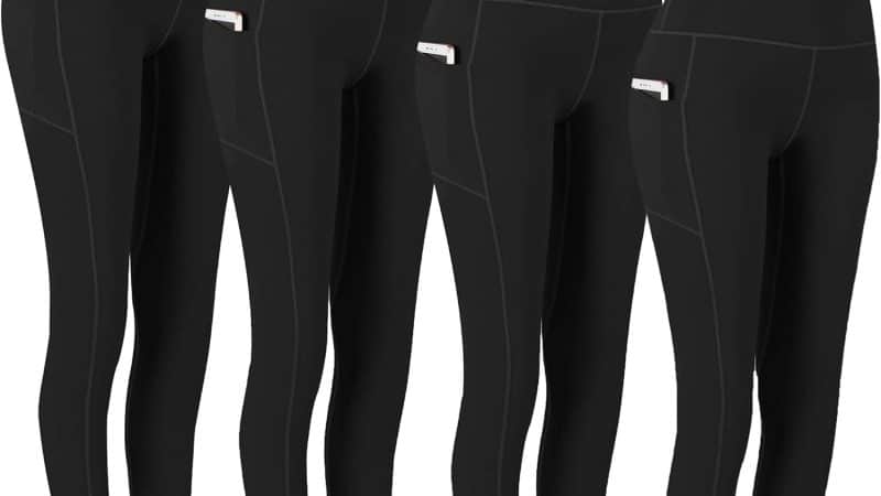 Fengbay 4 Pack High Waist Yoga Pants: The Perfect Workout Leggings with Pockets