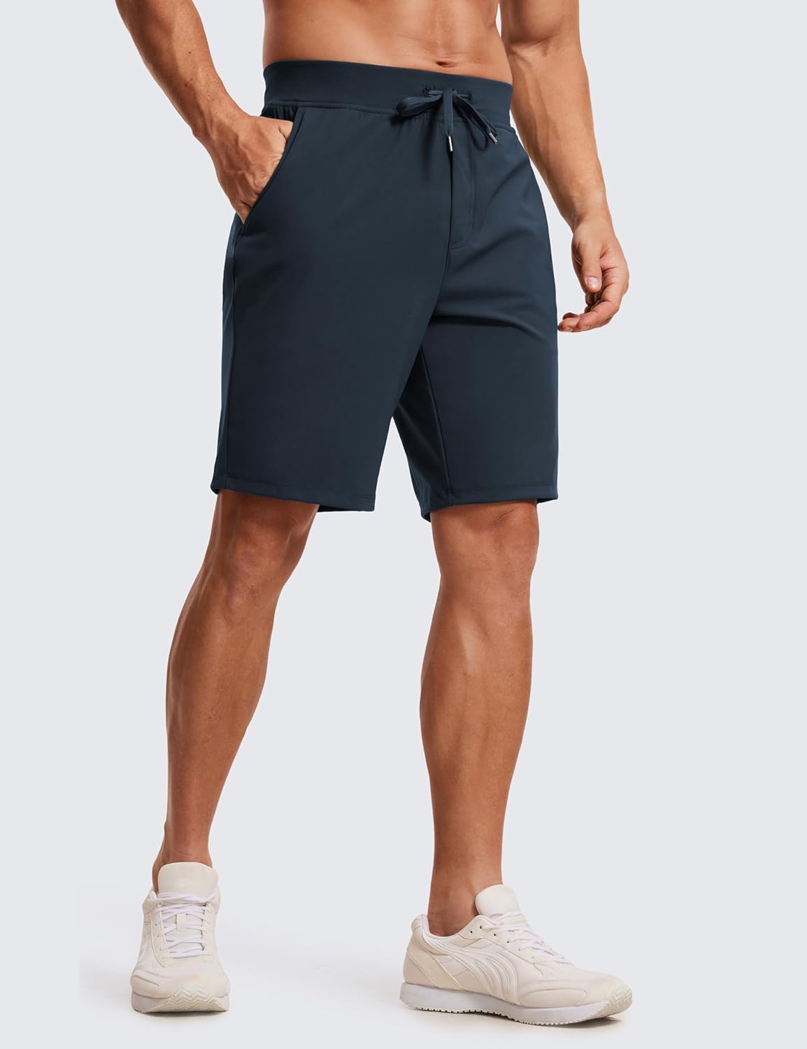 CRZ YOGA Men's Four-Way Stretch Workout Shorts - The Perfect Athletic Shorts for Versatile Performance